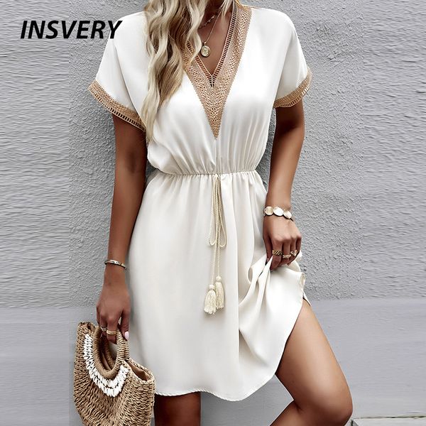 casual dresses elegant mini dres v neck patchwork design summer for women aline drawstring beach holiday dress 230512, Black;gray
casual dresses elegant mini dres v neck patchwork design summer for women aline drawstring beach holiday dress 230512, Black;gray