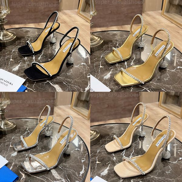 aquazzura shoes designers high heels womens sandals women 8.5cm heels crysta buckle party wedding dress shoes heel back strap sandal 35-42, Black
aquazzura shoes designers high heels womens sandals women 8.5cm heels crysta buckle party wedding dress shoes heel back strap sandal 35-42, Black