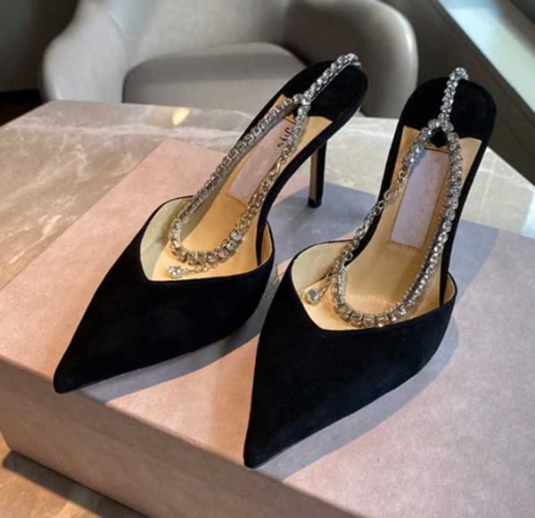 saeda rhinestone chain stilettos designer women's shoes buckle stiletto sandals sandals bright diamond women 9cm shoe heels, Black
saeda rhinestone chain stilettos designer women's shoes buckle stiletto sandals sandals bright diamond women 9cm shoe heels, Black