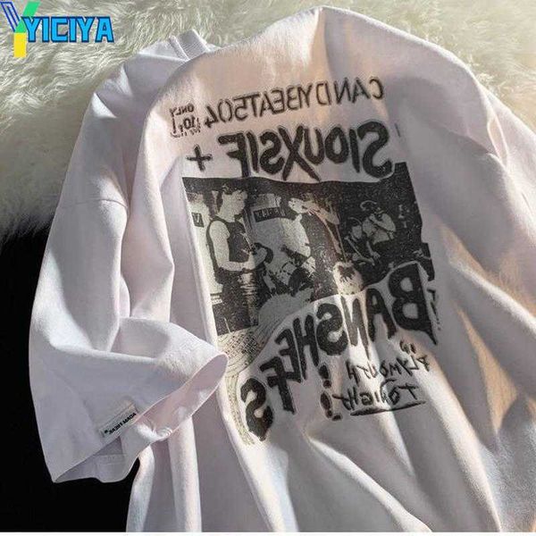 yiciya women's t shirts vintage alphabet print pattern woman tshirts summer loose and casual y2k harajuku round neck hip hop 2023, White
yiciya women's t shirts vintage alphabet print pattern woman tshirts summer loose and casual y2k harajuku round neck hip hop 2023, White