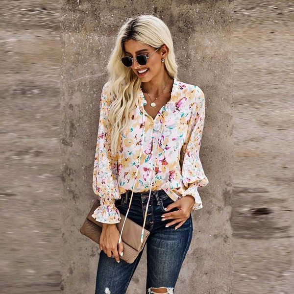 autumn and winter cardigan button floral chiffon shirt womens loose large size top, White
autumn and winter cardigan button floral chiffon shirt womens loose large size top, White