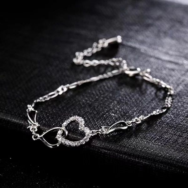 women summer jewelry 18k yellow gold plated cz double hearts anklet chain bracelet for girls women for wedding party, Red;blue
women summer jewelry 18k yellow gold plated cz double hearts anklet chain bracelet for girls women for wedding party, Red;blue