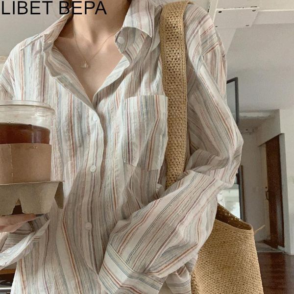 shirts new 2022 fashionable oversized single breasted shirts striped vintage minimalist summer autumn women's blouses wild bl3532, White
shirts new 2022 fashionable oversized single breasted shirts striped vintage minimalist summer autumn women's blouses wild bl3532, White