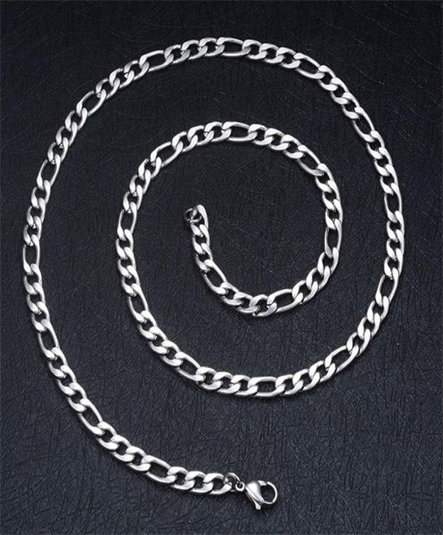 factory whole 4mm stainless steel figaro chain necklace length fashion cool party jewelry 53 u23642438, Silver
factory whole 4mm stainless steel figaro chain necklace length fashion cool party jewelry 53 u23642438, Silver