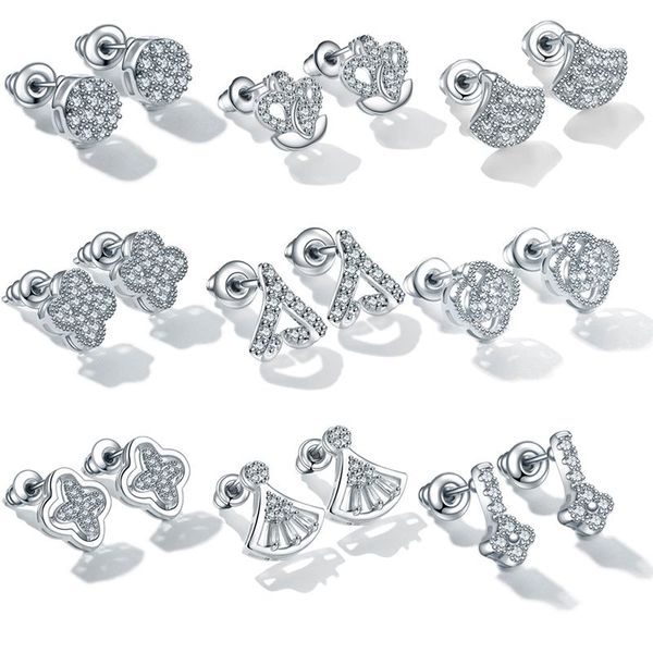 fashion stainless steel cz zircon korean earrings for women crystal screw ear studs anti allergic body jewelry, Golden;silver
fashion stainless steel cz zircon korean earrings for women crystal screw ear studs anti allergic body jewelry, Golden;silver