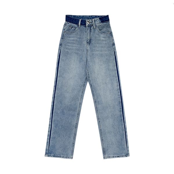 women's pants s baggy wide leg denim trouser jeans vintage high waist american streetwear fashion summer loose blue straight jean 23051, Black;white
women's pants s baggy wide leg denim trouser jeans vintage high waist american streetwear fashion summer loose blue straight jean 23051, Black;white