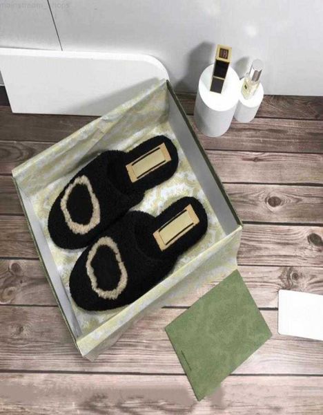 half slippers g women winter embroidery letter fur sandals designer soft wool indoor fashion muller shoes two style flat loafers, Black
half slippers g women winter embroidery letter fur sandals designer soft wool indoor fashion muller shoes two style flat loafers, Black