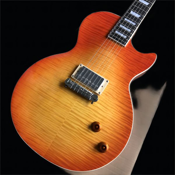 electric guitar, mahogany fingerboard, one pickup, traditional cherry sunburst aaa flame maple solid mahogany, 685
electric guitar, mahogany fingerboard, one pickup, traditional cherry sunburst aaa flame maple solid mahogany, 685