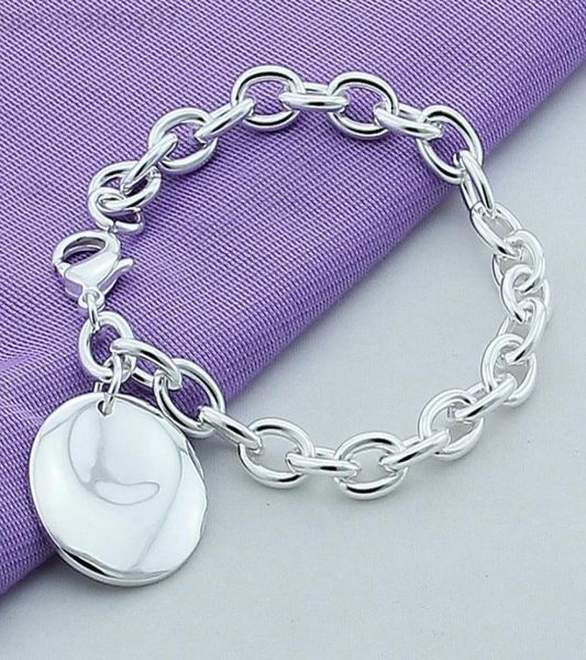 silver bracelet jewelry 925 silver simple round pendant chain link bracelet for women men fashion bracelet l2208086491510, Black
silver bracelet jewelry 925 silver simple round pendant chain link bracelet for women men fashion bracelet l2208086491510, Black