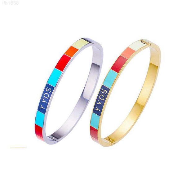 2023 yyds letters bangle bracelets colored enamel bracelets for women, Golden;silver
2023 yyds letters bangle bracelets colored enamel bracelets for women, Golden;silver