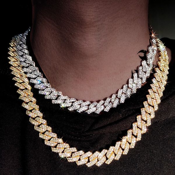 designer necklace 25mm iced cuban link mens gold chain prong chain necklace 14k white gold plated 2 row diamond cubic zirconia jewelry 16inc, Silver
designer necklace 25mm iced cuban link mens gold chain prong chain necklace 14k white gold plated 2 row diamond cubic zirconia jewelry 16inc, Silver