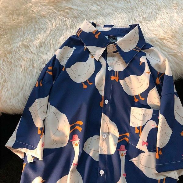 shirts vintage duck print button up shirt ladies 2022 casual streetwear short sleeve beach oversize fashion harujuku women shirt, White
shirts vintage duck print button up shirt ladies 2022 casual streetwear short sleeve beach oversize fashion harujuku women shirt, White