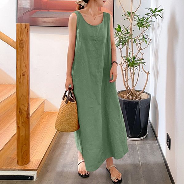 casual dresse summer cotton linen soft breathble pocket round neck sleeveless solid color loose tank dres clothing 230512, Black;gray
casual dresse summer cotton linen soft breathble pocket round neck sleeveless solid color loose tank dres clothing 230512, Black;gray