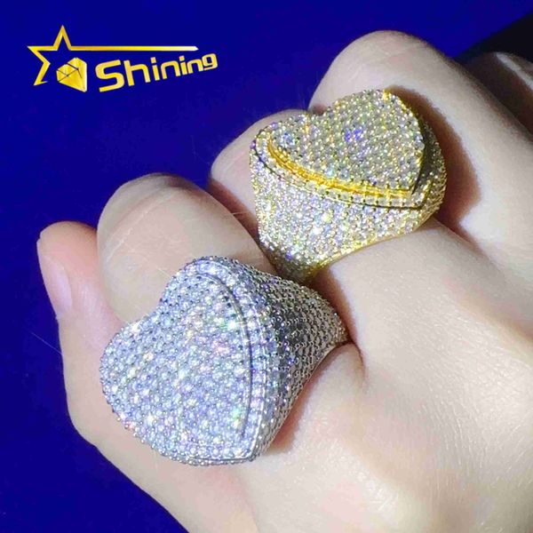 iced out 925 silver jewelry lab diamond rings hiphop layer heart moissanite ring with gra certificate
iced out 925 silver jewelry lab diamond rings hiphop layer heart moissanite ring with gra certificate