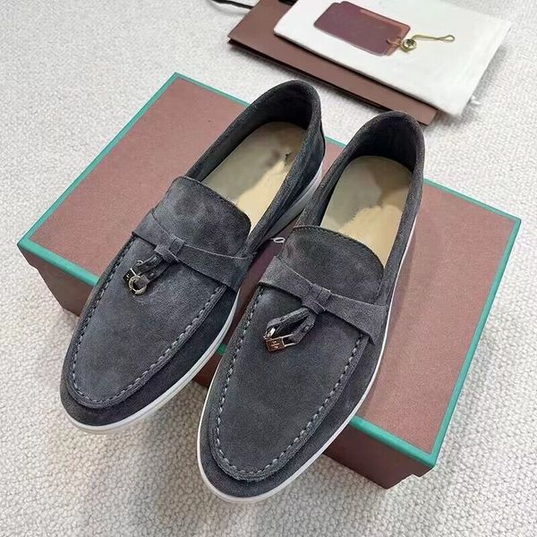 famous design loro suede shoes summer charms embellished walk suede loafers couple genuine mens womens leather casual slip on flats for men, Black
famous design loro suede shoes summer charms embellished walk suede loafers couple genuine mens womens leather casual slip on flats for men, Black