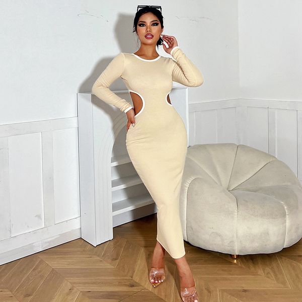casual dresses long sleeve pullover dres's autumn fashion hollow out party bodycon maxi streetwear vestido de mujer 230512, Black;gray
casual dresses long sleeve pullover dres's autumn fashion hollow out party bodycon maxi streetwear vestido de mujer 230512, Black;gray
