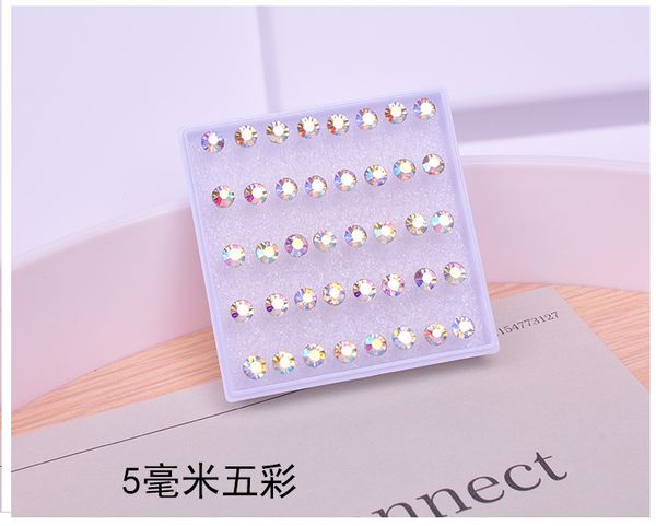 2~6mm diameter high imitation diamond earrings inlaid diamond shiny multicolored stud non fading resin material for allergy prevention women, Golden;silver
2~6mm diameter high imitation diamond earrings inlaid diamond shiny multicolored stud non fading resin material for allergy prevention women, Golden;silver