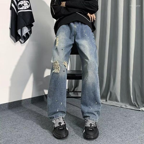 men's jeans 2023 high street ripped hole washed blue baggy men pants y2k straight hip hop distressed denim trousers pantalones hombre
men's jeans 2023 high street ripped hole washed blue baggy men pants y2k straight hip hop distressed denim trousers pantalones hombre