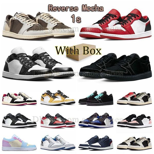 with box new fashion jumpman 1 basketball shoes black phantom 1s low reverse mocha chicago panda leather men women sneaker tiffany blue blac
with box new fashion jumpman 1 basketball shoes black phantom 1s low reverse mocha chicago panda leather men women sneaker tiffany blue blac