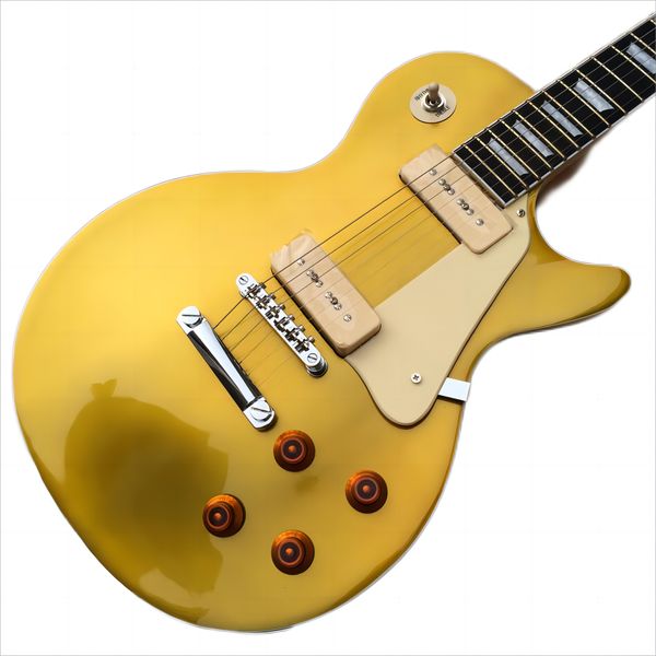 mahogany fingerboard electric guitar, gold solid mahogany body, chrome plated hardware, 2 p90 pickups, 532
mahogany fingerboard electric guitar, gold solid mahogany body, chrome plated hardware, 2 p90 pickups, 532