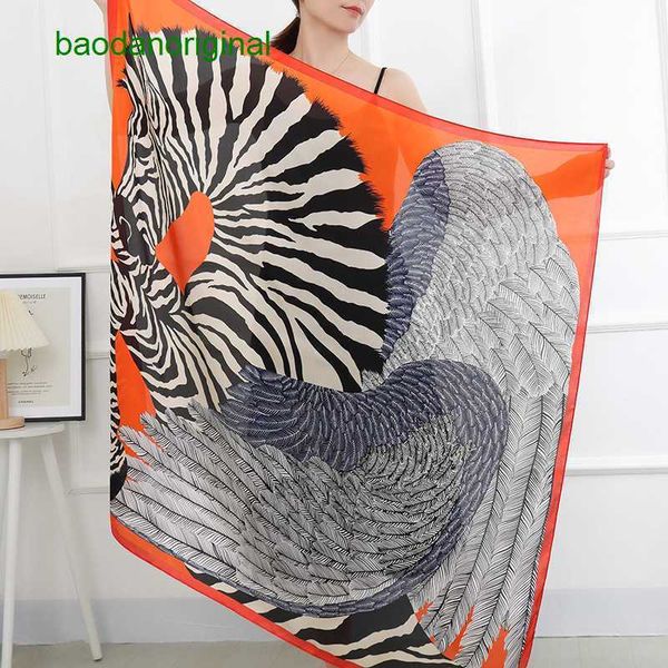 hemres designer scarves spring and autumn new zebra pattern 110x110 square satin scarf forged imitation silk headband 86xk hh09, Blue;gray
hemres designer scarves spring and autumn new zebra pattern 110x110 square satin scarf forged imitation silk headband 86xk hh09, Blue;gray