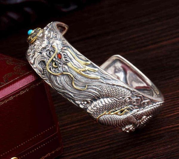vintage silver color dragon open cuff bangle for men boys punk bracelet biker jewelry9603194, Black
vintage silver color dragon open cuff bangle for men boys punk bracelet biker jewelry9603194, Black