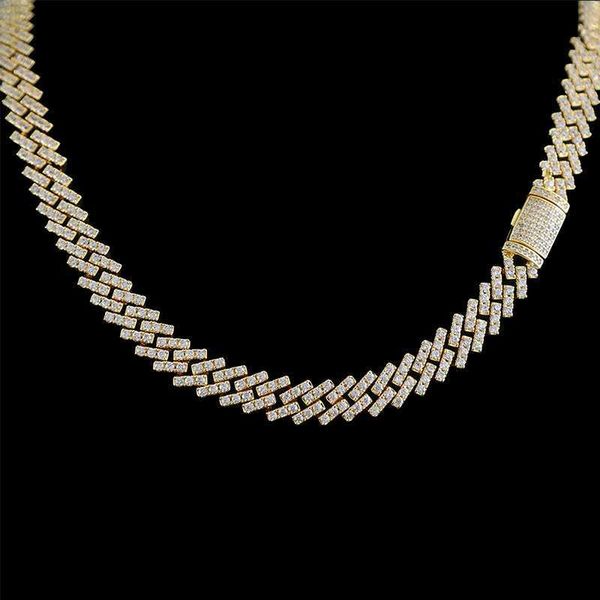 factory direct necklace gold hip hop jewelry iced out cuban link chain, Silver
factory direct necklace gold hip hop jewelry iced out cuban link chain, Silver