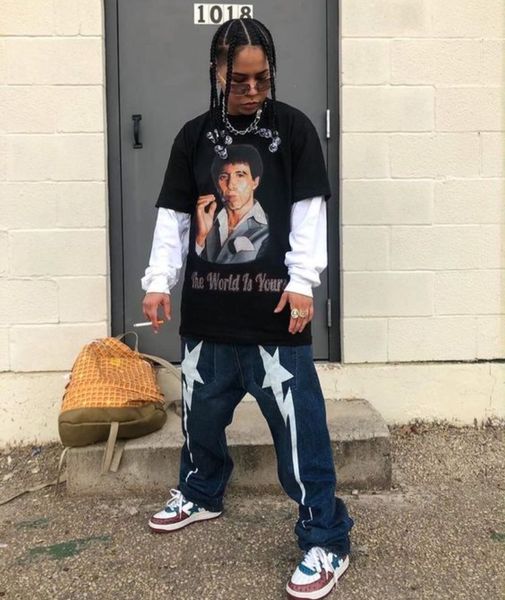 women's pants s y2k baggy jean retro harajuku 2023 lightning pattern printed jeans men's and women's street wear wide leg loo, Black;white
women's pants s y2k baggy jean retro harajuku 2023 lightning pattern printed jeans men's and women's street wear wide leg loo, Black;white