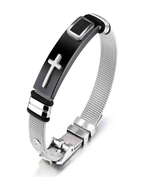 adjustable fashion accessories for individual ornaments of titanium steel boy039s bracelet with gold cross between mesh band7822598, Black
adjustable fashion accessories for individual ornaments of titanium steel boy039s bracelet with gold cross between mesh band7822598, Black