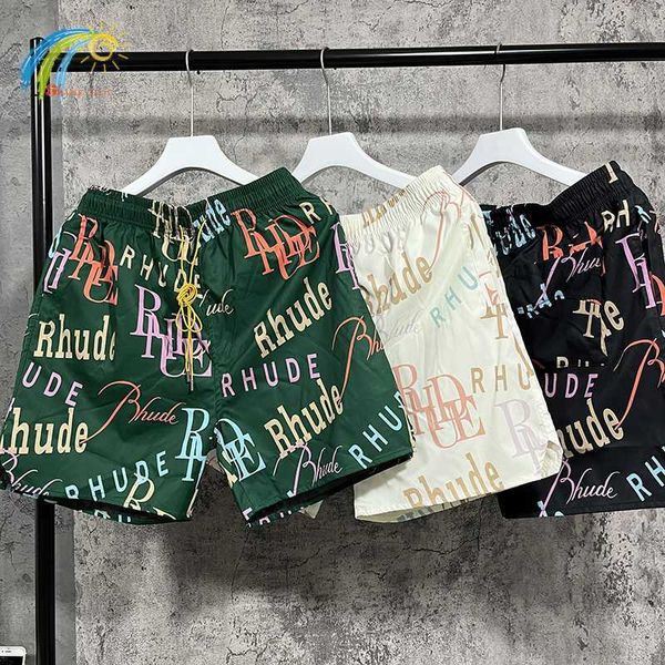 men's t-shirts casual beach style inside mesh green apricot black rhude shorts colorful full printing rhude breeches with tags, White;black
men's t-shirts casual beach style inside mesh green apricot black rhude shorts colorful full printing rhude breeches with tags, White;black