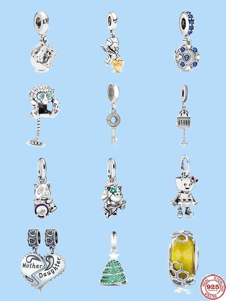 925 sterling silver charms for pandora jewelry beads dangle mother daughter monkey bead, Black
925 sterling silver charms for pandora jewelry beads dangle mother daughter monkey bead, Black