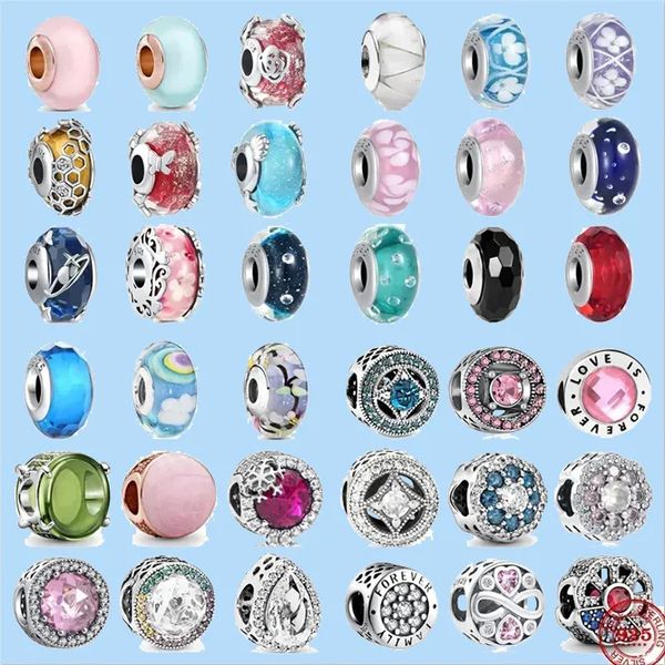 925 sterling silver charms for pandora jewelry beads colorful murano glass amp zirconia diy fine beads, Black
925 sterling silver charms for pandora jewelry beads colorful murano glass amp zirconia diy fine beads, Black