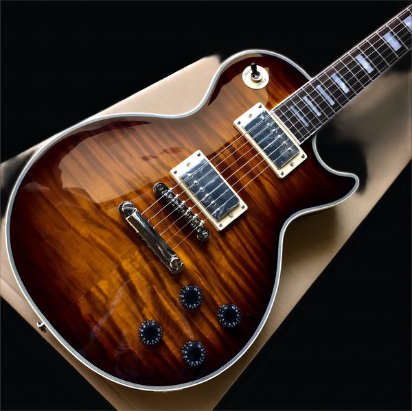 custom electric guitar 60 tiger flame custom pattern, bright sunburst gitaar, chrome plated hardware. musical instrument1685
custom electric guitar 60 tiger flame custom pattern, bright sunburst gitaar, chrome plated hardware. musical instrument1685
