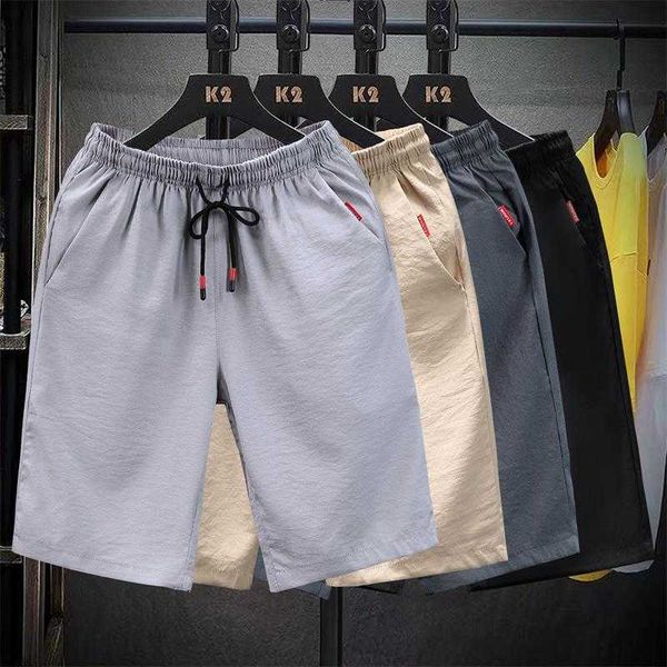 men's shorts 2022 sports for summer korean edition loose fit cotton linen casual fashion brand straight cropped pants wear, White;black
men's shorts 2022 sports for summer korean edition loose fit cotton linen casual fashion brand straight cropped pants wear, White;black