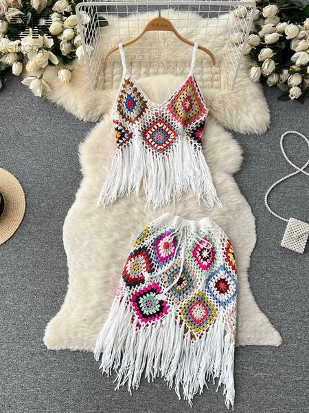 two piece dress singreiny tassel knitted sets strap camisole vacation hollow out midi skirt beach style fashion summer suits 230512, White
two piece dress singreiny tassel knitted sets strap camisole vacation hollow out midi skirt beach style fashion summer suits 230512, White
