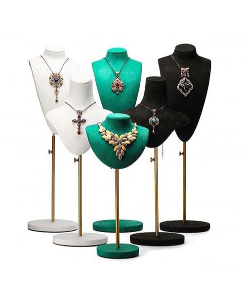 jewelry pouches bags adjustable metal portrait necklace display stand wrought iron neck model props4770027, Pink;blue
jewelry pouches bags adjustable metal portrait necklace display stand wrought iron neck model props4770027, Pink;blue