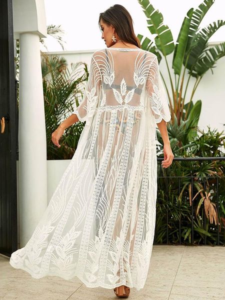 swimwear teelynn see through kimono robe women lace blouses vintage embroidery beach bikini cover up boho white summer vestidos 2021, White;black
swimwear teelynn see through kimono robe women lace blouses vintage embroidery beach bikini cover up boho white summer vestidos 2021, White;black