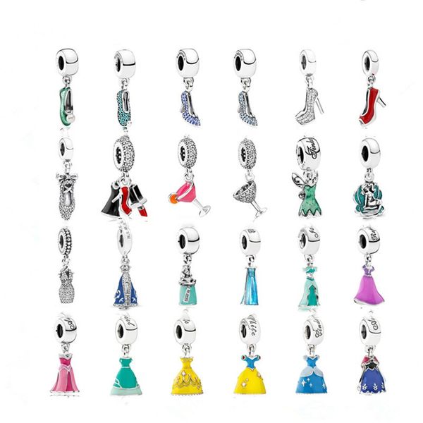 925 sterling silver dangle charm mother's day cartoon series skirt style shoes wine cup new fashionbead fit pandora charms bracelet diy, Bronze;silver
925 sterling silver dangle charm mother's day cartoon series skirt style shoes wine cup new fashionbead fit pandora charms bracelet diy, Bronze;silver