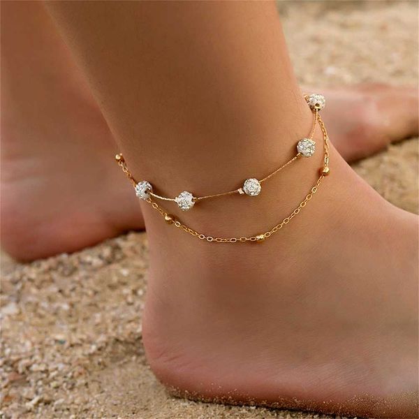 anklets boho styles mini crystal ball charm anklet bracelet girls summer double layer beach ankle bracelets for women dropshipping aa230512, Red;blue
anklets boho styles mini crystal ball charm anklet bracelet girls summer double layer beach ankle bracelets for women dropshipping aa230512, Red;blue