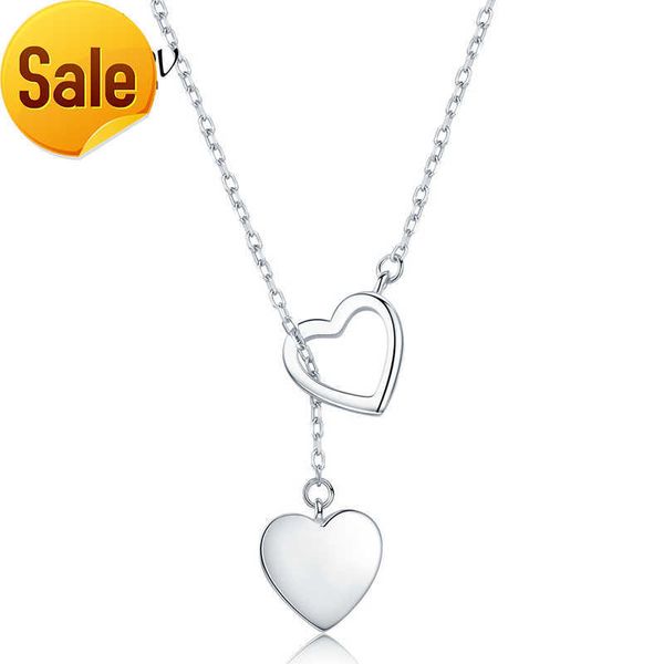 genuine 925 sterling silver double heart necklace pendant jewelry hn015 personalized
genuine 925 sterling silver double heart necklace pendant jewelry hn015 personalized