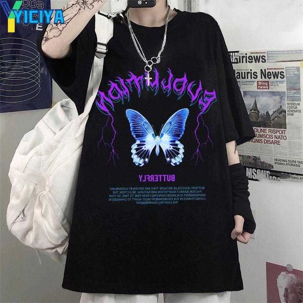 yiciya women's t shirts summer goth plus size women clothing graphic gothic clothes butterfly korean fashion short sleeve shirt womens, White
yiciya women's t shirts summer goth plus size women clothing graphic gothic clothes butterfly korean fashion short sleeve shirt womens, White