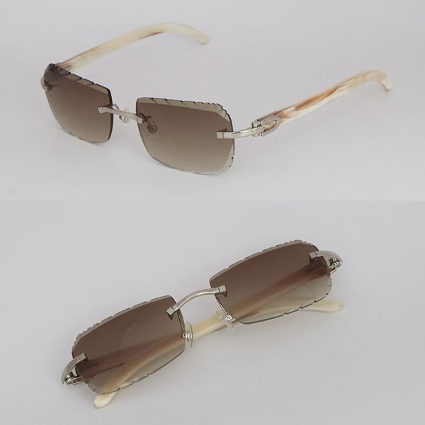 floating frame designer square rimless sunglasses for woman original white genuine horn sun glasses luxury model male and female diamond cut, White;black
floating frame designer square rimless sunglasses for woman original white genuine horn sun glasses luxury model male and female diamond cut, White;black