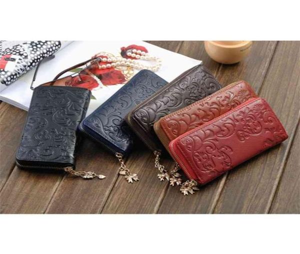 5 colors genuine leather clutch bags long embossing women wallet money clips female big purse 60178799560, Black
5 colors genuine leather clutch bags long embossing women wallet money clips female big purse 60178799560, Black