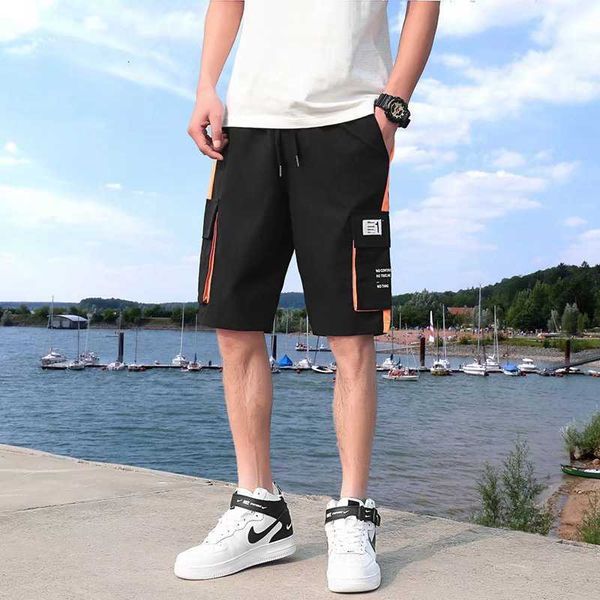 men's shorts multi pocket cargo pants summer new fashion five part korean trend loose casual, White;black
men's shorts multi pocket cargo pants summer new fashion five part korean trend loose casual, White;black