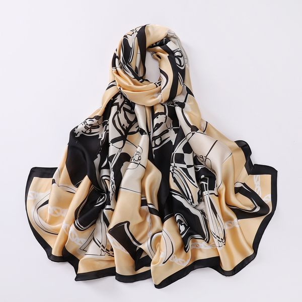fashionable silk scarf wrap head scarfs bag printing scarf 90x180cm summer brand silk shawl luxury knitted flower neckerchief, Blue;gray
fashionable silk scarf wrap head scarfs bag printing scarf 90x180cm summer brand silk shawl luxury knitted flower neckerchief, Blue;gray