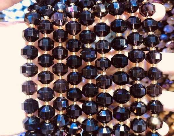 whole natural smoky crystal quartz hand cutting 10mm faceted gem stone loose beads for jewelry1string 155quot5336914, Black
whole natural smoky crystal quartz hand cutting 10mm faceted gem stone loose beads for jewelry1string 155quot5336914, Black