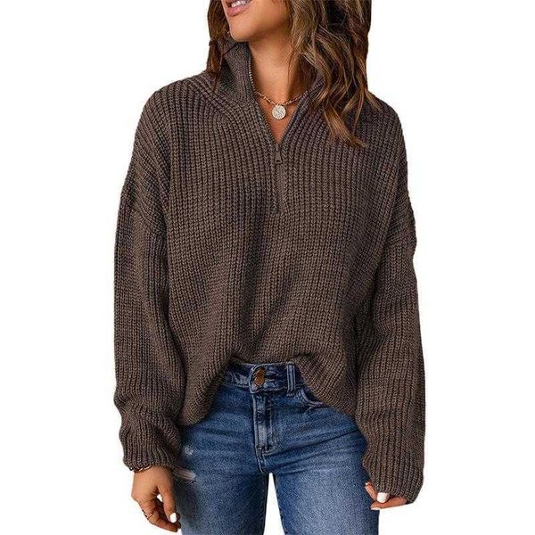autumn and winter zipper sweaters stand up collar thick sweater womens solid color casual, White;black
autumn and winter zipper sweaters stand up collar thick sweater womens solid color casual, White;black