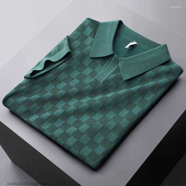 end men's high t waffle shirts ice filament polo shirt men's short sleeve summer fashion casual knitted t-shirt luxury krpn, White;black
end men's high t waffle shirts ice filament polo shirt men's short sleeve summer fashion casual knitted t-shirt luxury krpn, White;black