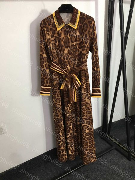 23ss summer dress womens designer clothing women dresses leopard print lace-up waist pinched beaded lapel long-sleeved dress womens clothing, Black;gray
23ss summer dress womens designer clothing women dresses leopard print lace-up waist pinched beaded lapel long-sleeved dress womens clothing, Black;gray