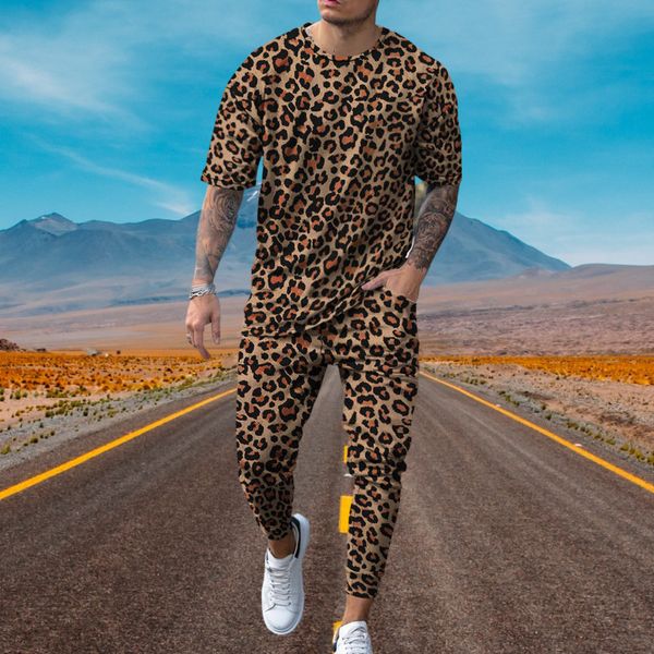 men's tracksuits fashion leopard print tshirt trousers men's streetwear sports short sleeve t shirtpants 2 pcs sets men tracksuit, Gray
men's tracksuits fashion leopard print tshirt trousers men's streetwear sports short sleeve t shirtpants 2 pcs sets men tracksuit, Gray